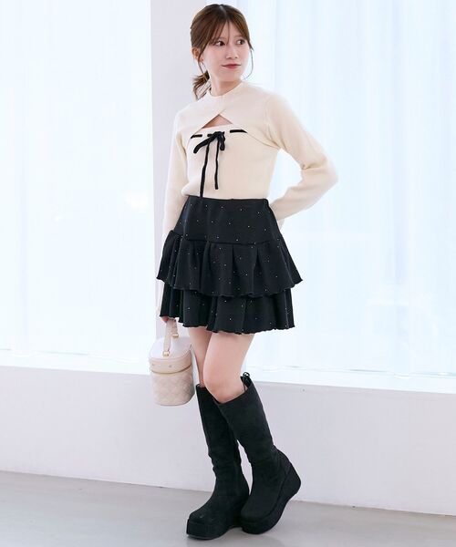 MAJESTIC LEGON（マジェスティックレゴン） ニット セーター デコルテ