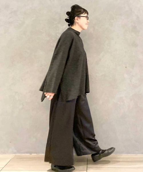 「JOURNAL STANDARD LUXE」 長袖ニット FREE チャコールグレー レディース_画像4