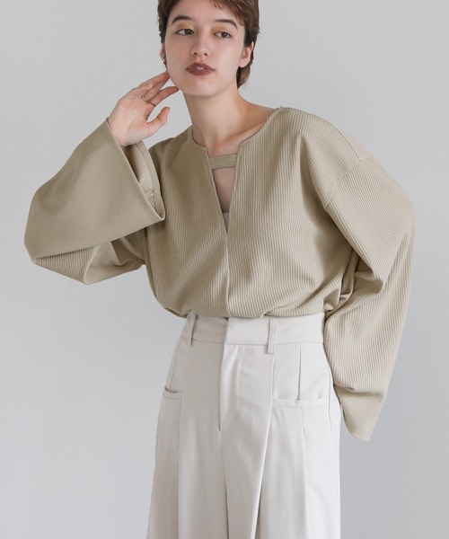 select MOCA（セレクトモカ） 長袖カットソー FREE ライトカーキ