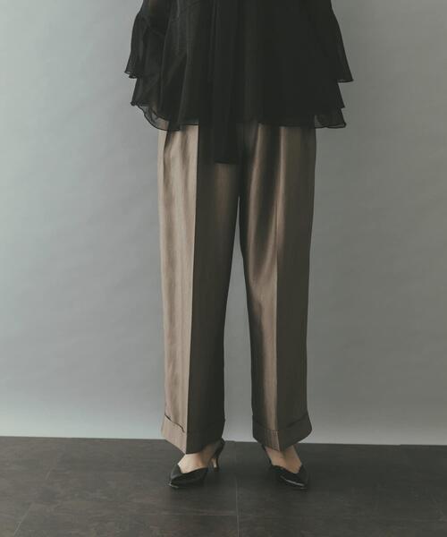 パンツ ブライトツイルタックパンツ レディース : ZOZOTOWN Yahoo!店