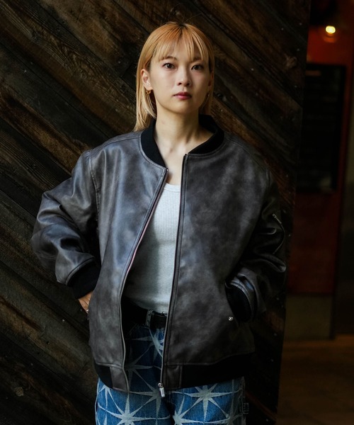 「Blue Standard 」 ブルゾン LARGE チャコールグレー メンズ_画像6