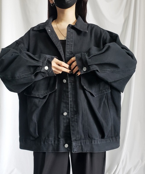 me+em select（ミームセレクト） デニムジャケット FREE ブラック