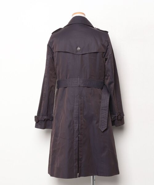 「SHIPS」 トレンチコート L パープル レディース_画像2