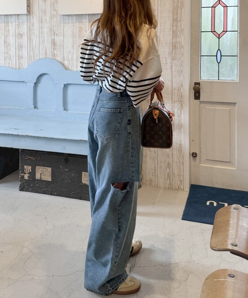 「classicalelf」 デニムパンツ MEDIUM ブルー レディース_画像10