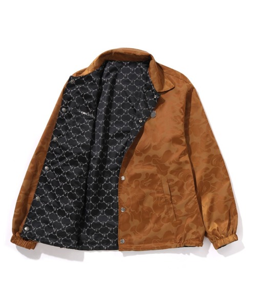 ミリタリージャケット モッズコート SOLID CAMO JACQUARD NYLON REVERSIBLE COACH JACKETの画像