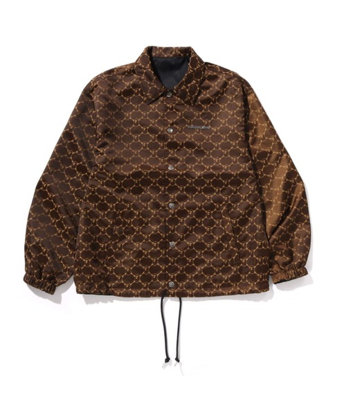 ミリタリージャケット モッズコート SOLID CAMO JACQUARD NYLON REVERSIBLE COACH JACKETの画像
