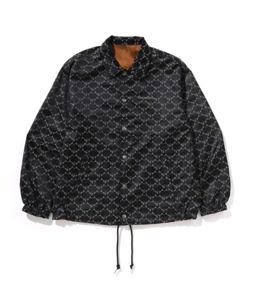 ミリタリージャケット モッズコート SOLID CAMO JACQUARD NYLON REVERSIBLE COACH JACKETの画像