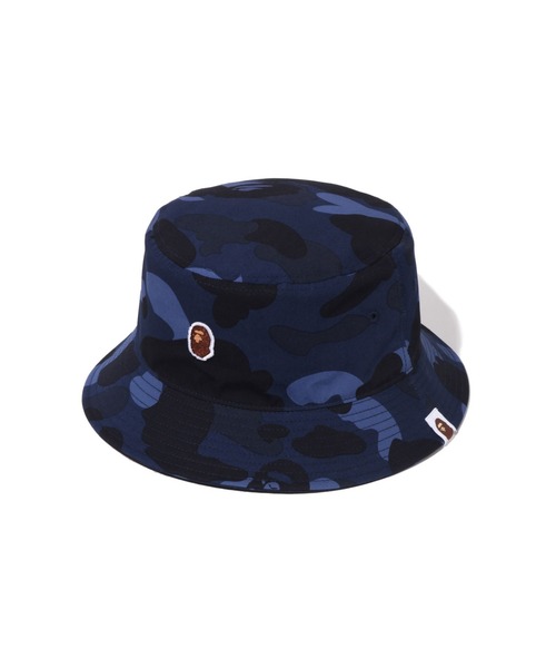 A BATHING APE カモ柄ハット Mサイズ A BATHING APE（アベイシングエイプ） 帽子 ハット COLOR CAMO BUCKET