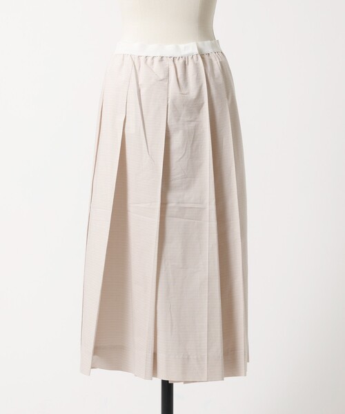 N°21 ヌメロヴェントゥーノ 23SS イタリア製 フラワープリントランダムプリーツスカート 5A GONNA TESSUTO 23S-C111-5055 38 WHITE/BROWN 定価97,900円 ボトムス【新古品】【中古】【N°21】 N°21 - N°21 ヌメロヴェントゥーノ 23SS イタリア製 フラワープリント