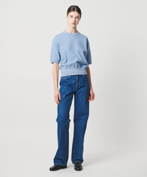 LOEFF ネイビー ショートスリーブコート LOEFF（ロエフ） トレーナー スウェット 「LOEFF」ショートスリーブ
