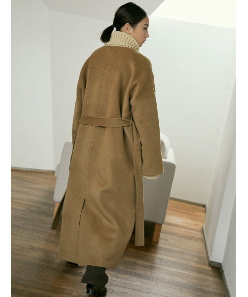 「ISOOK」 ノーカラーコート FREE アイボリー レディース_画像7