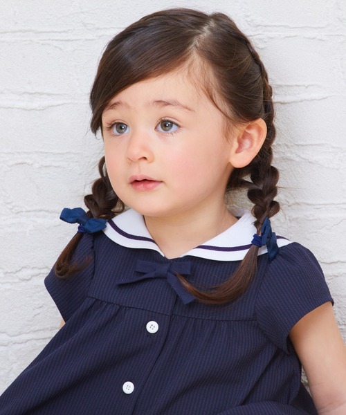 「CHOPIN」 「KIDS」半袖ワンピース 90cm サックスブルー キッズ_画像7
