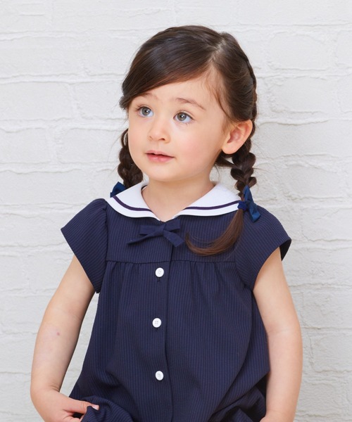 「CHOPIN」 「KIDS」半袖ワンピース 90cm サックスブルー キッズ_画像8