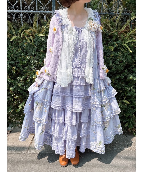 PINK HOUSE（ピンクハウス） ブラウス シャツ フリル使いローン