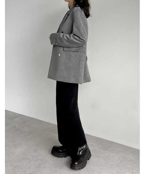 Re:EDIT（リエディ） テーラードジャケット SHORT ネイビー レディース