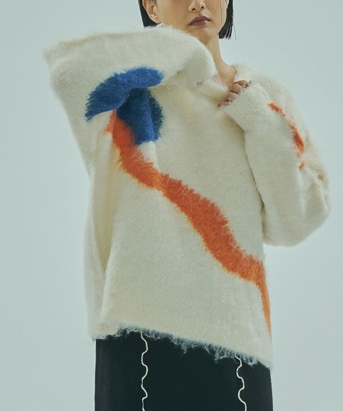 ROSE BUD（ローズバッド） ニット セーター ART MOOD KNIT レディース