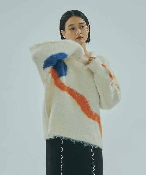 ROSE BUD（ローズバッド） ニット セーター ART MOOD KNIT レディース