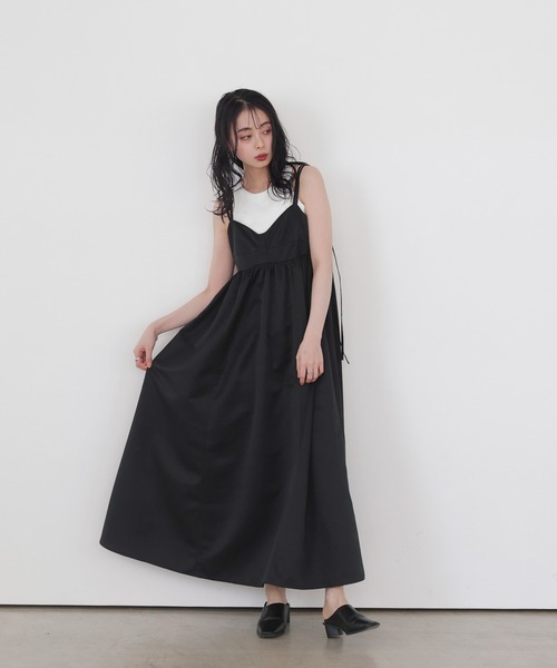 「LIAN」 キャミソールワンピース FREE ブラック レディース_画像3