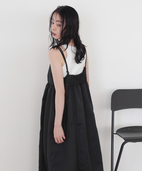 「LIAN」 キャミソールワンピース FREE ブラック レディース_画像4