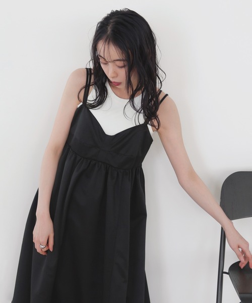 「LIAN」 キャミソールワンピース FREE ブラック レディース_画像5