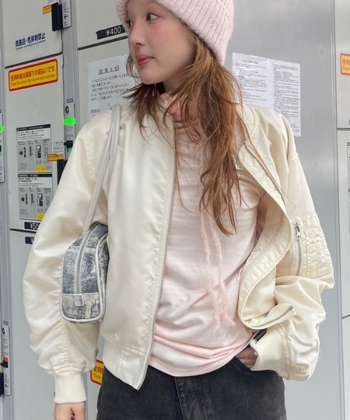 Ray BEAMS（レイ ビームス） ma1 ma-1 ギャザー アーム MA-1