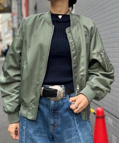 Ray BEAMS（レイ ビームス） ma1 ma-1 ギャザー アーム MA-1