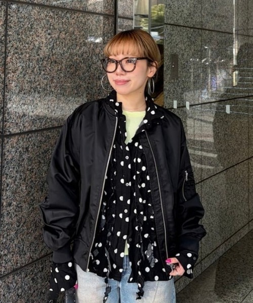 Ray BEAMS（レイ ビームス） ma1 ma-1 ギャザー アーム MA-1