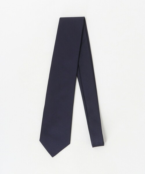 【美品】フランコバッシ ネクタイ ネイビー・ブラック 無地 ソリッド 高級 FRANCO BASSI（フランコバッシ） ネクタイ ツイル ソリッド ネクタイ