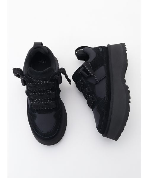 UGG ブラック スニーカー ジッパー付き　美品　25cm UGG Australia（アグオーストラリア） 「UGG」 ローカットスニーカー