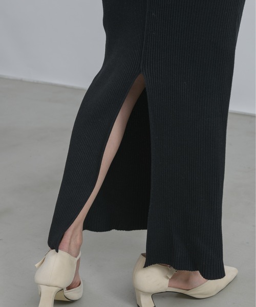 「NEUNA」 ニットワンピース FREE ブラウン レディース_画像6