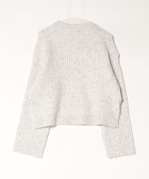 「gina tricot」 長袖ニット M ライトグレー レディース_画像2