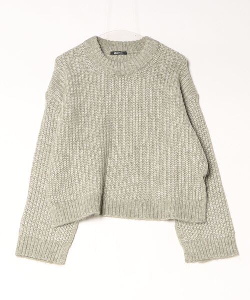 「gina tricot」 長袖ニット M ライトグレー レディース_画像4