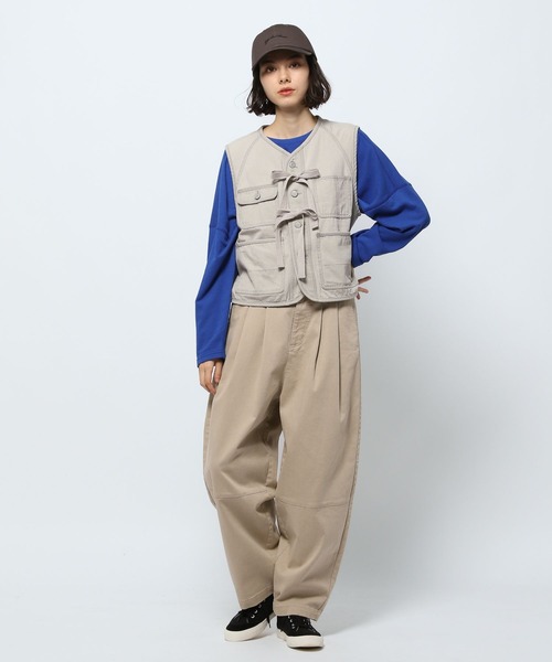 niko and…（ニコアンド） ベスト FREE ライトグレー レディース