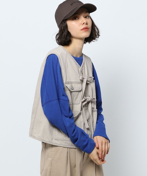 niko and…（ニコアンド） ベスト FREE ライトグレー レディース