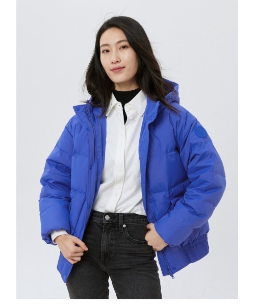 GAP（ギャップ） ダウンジャケット L ブルー レディース : ZOZOTOWN