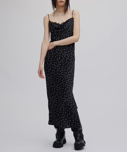 Ameri（アメリ） パーティードレス ドレス RANDOM DOT SHEER LAYERED