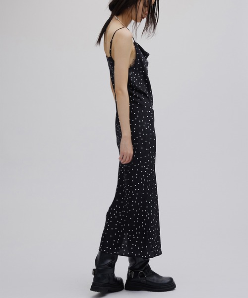 Ameri（アメリ） パーティードレス ドレス RANDOM DOT SHEER LAYERED