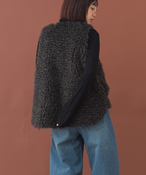 「OMNES」 ベスト FREE ベージュ レディース_画像3