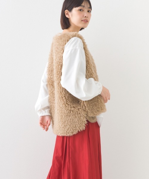 「OMNES」 ベスト FREE ベージュ レディース_画像7