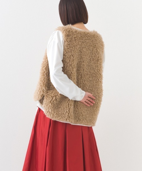 「OMNES」 ベスト FREE ベージュ レディース_画像8