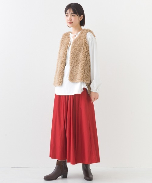 「OMNES」 ベスト FREE ベージュ レディース_画像9