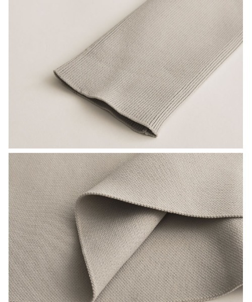 「Re:EDIT」 ニットワンピース MEDIUM アイボリー レディース_画像3