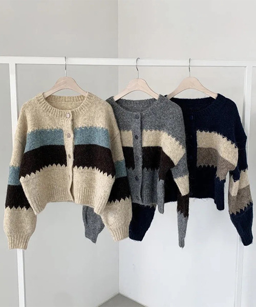 「c.u.l」 ニットカーディガン FREE アイボリー レディース_画像8