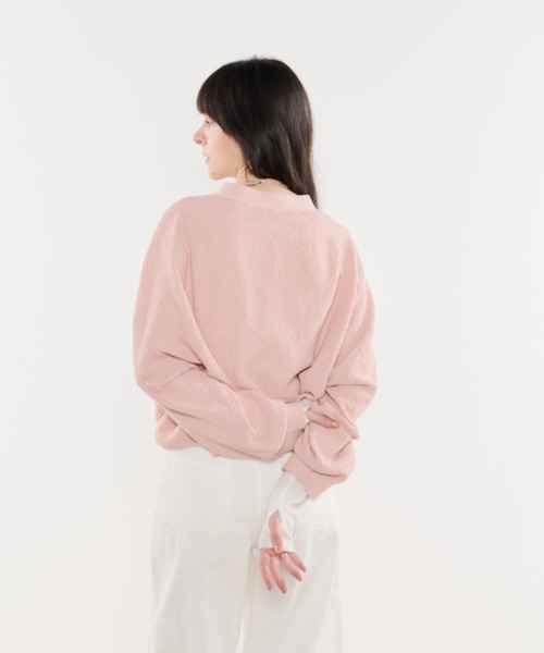 「Shelly island」 ニットカーディガン FREE ピンク レディース_画像5