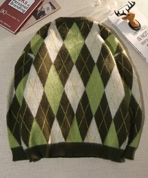 「B.R.U」 長袖ニット FREE グリーン メンズの画像8