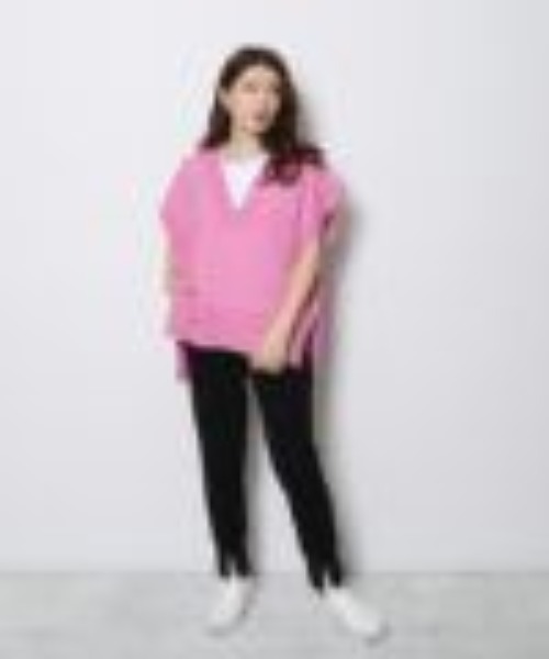 「Re.Verofonna」 ニットベスト MEDIUM オレンジ レディース_画像9