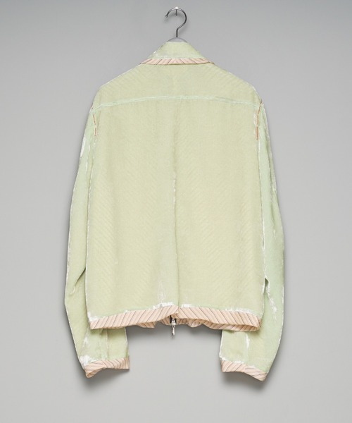 「M A S U」UNEVEN VELVET JACKET メンズの画像