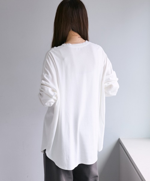 【新品】pual ce cin　ピュアルセシン　長袖　ロングシャツ　カットソー pual ce cin 「PUAL CE CIN」 長袖カットソー FREE ブラック系その他