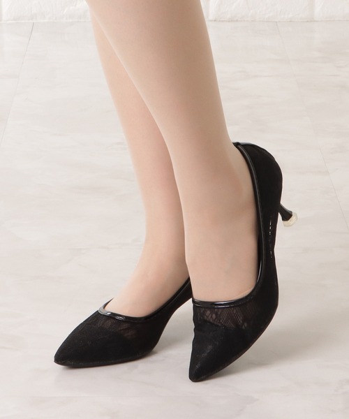 「Lace Ladies」 パンプス 24 ブラック レディース_画像9