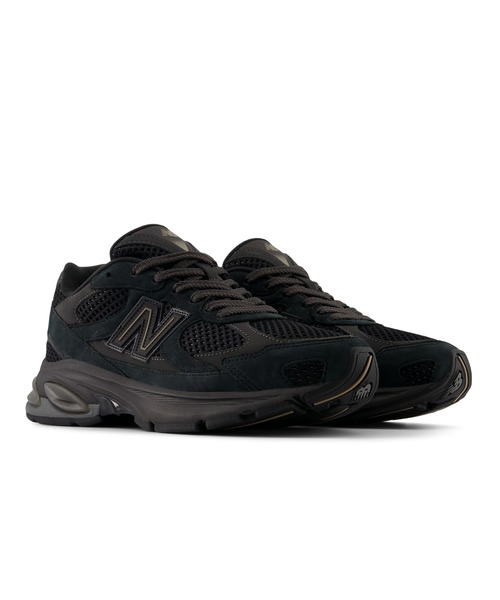 「New Balance」 ローカットスニーカー 24.0cm ブラック メンズ